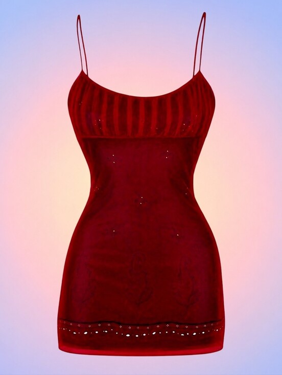 Scarlett Dresses & Skirts - Vintage 90s Scarlet Goth Mini Dress S/M